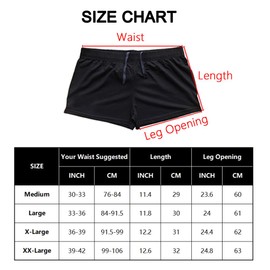 Muscle Alive - Pantalones cortos de culturismo para hombre, 7.62 cm de entrepierna, algodón, Pln Negro+Azul+Gris-3 Piezas (entrepierna de 3"), M