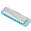 Blues Harmonica 10‑Hole Mouthorgan Eb Key ABS Resin Comb Beginner