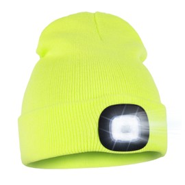Wmcaps Stocking Gifts Stuffers for Men, Hat with Light Built in, LED Beanie Headlamp for Dad Women Husband Boyfriend Him