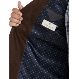 Oak Hill by DXL Men's Big and Tall Faux-Suede Sport Coat Brown 4XL