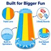 Outdoor Water Slide for Kids - Ultra-Wide 3-Lane PVC Slide