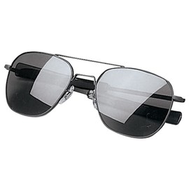 Rothco G.I. Type Aviator Sunglasses, Black/Smoke, 58 MM