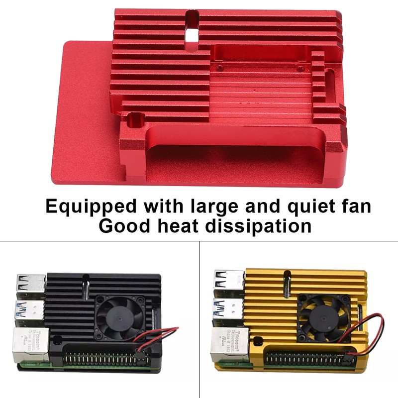 Case for Raspberry Pi 4 Aluminum Alloy Protective Enclosure with