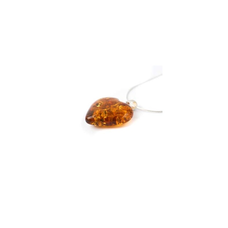 MyBernstein Amber and Silver Heart (Amber Jewellery 10141), Silver amber