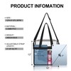 Clear Tote Bag for Stadium Events 12×6×12 Clear Crossbody Bag