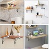 Pack of 2 Stainless Steel Folding Console Heavy Duty Shelf