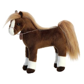 Aurora® Exquisite Breyer® American Saddlebred Stuffed Animal - Realistic Detailing - Imaginative Play - Brown 13 Inches