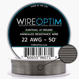 WIREOPTIM Kanthal A1 Resistance Wire 22 AWG - 50 Feet