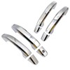 GXARTS Chrome Triple Plated 4 Door Handle Cover Compatible with
