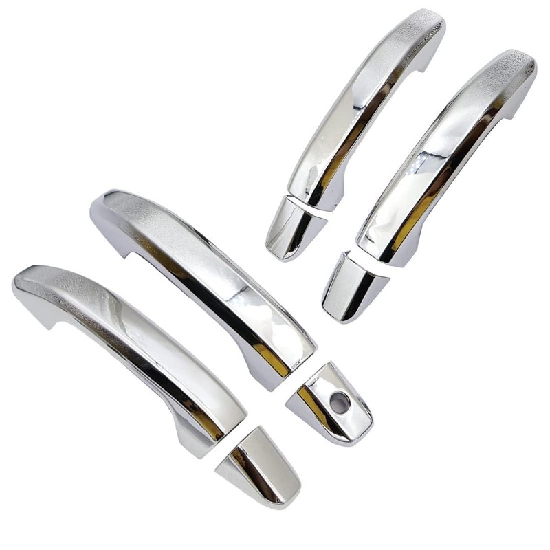 GXARTS Chrome Triple Plated 4 Door Handle Cover Compatible with