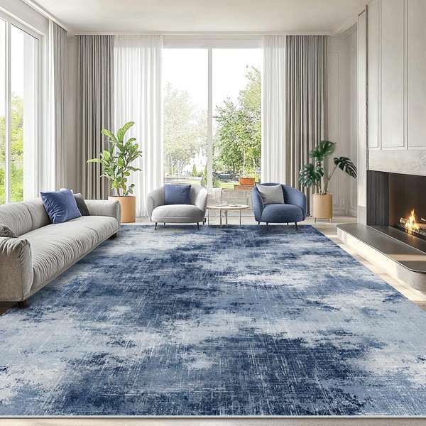 Amada 9x12 Large Area Rug, Modern Abstract Living Room Rug