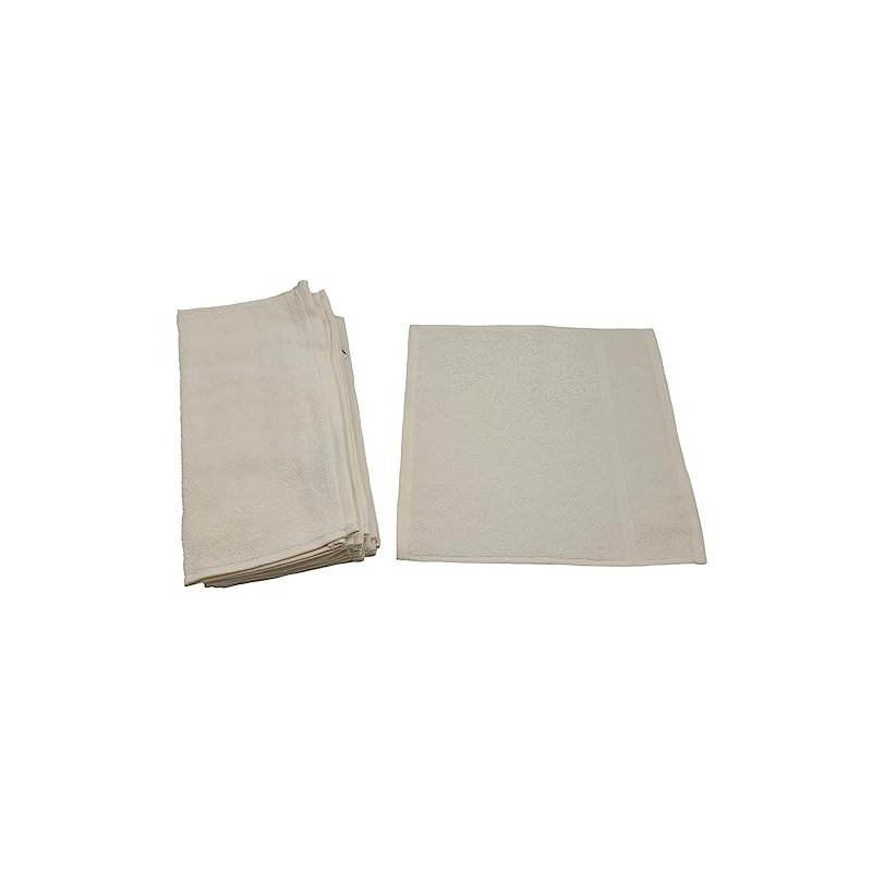 Pack of 10 Wash Cloths 100% Cotton 30 x 30