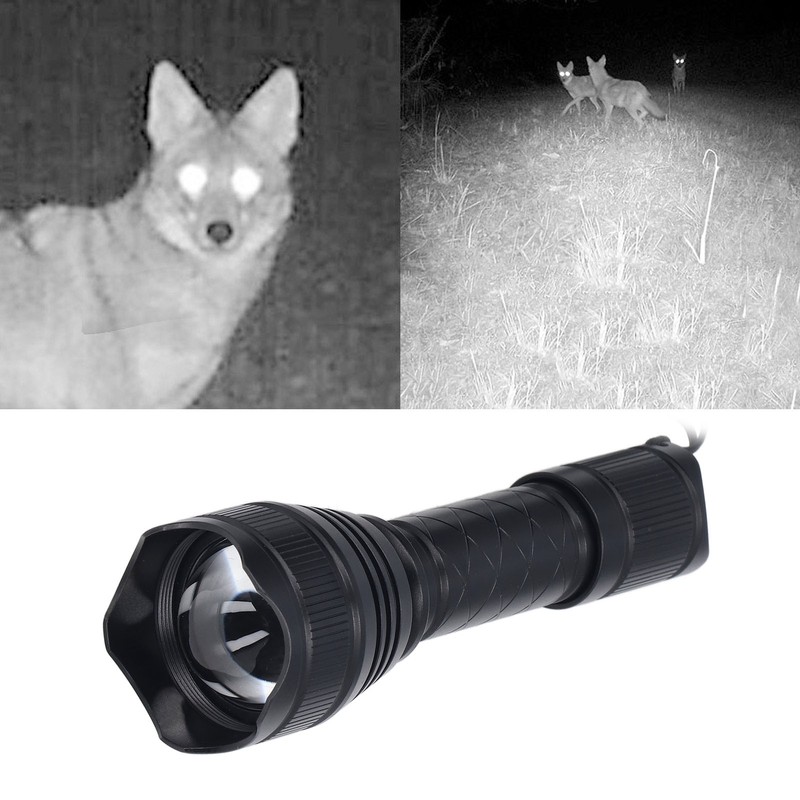 Infrared Flashlight T30 Infrared 850nm Night View Light Monitoring Source