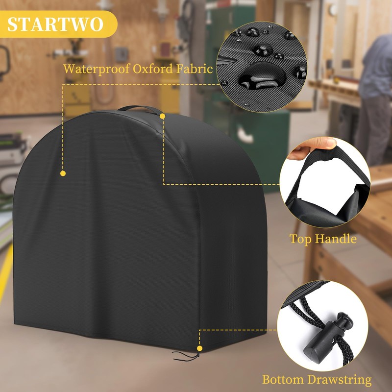 STARTWO Miter Saw Cover, Waterproof Dustproof Portable Table Saw Cover,Fit