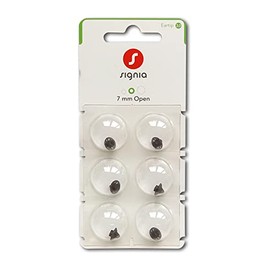 Sivantos Signia EarTip 3.0 Open Domes Hearing Aid Shields (Pack of 6) Suitable for Signia 3.0 and Rexton Hearing Aids (7 mm)