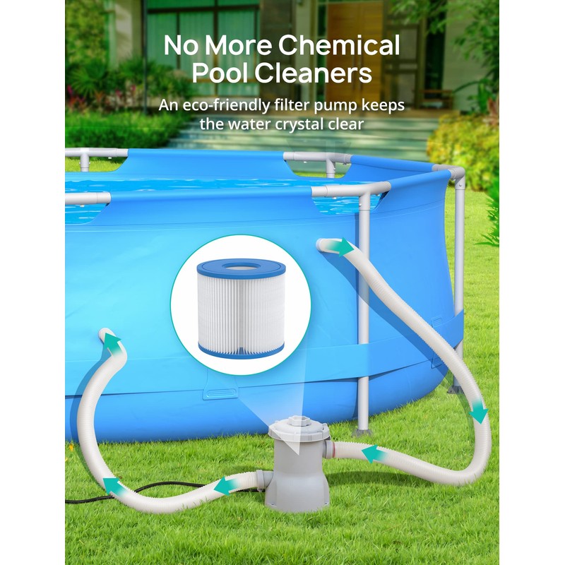 Evajoy 10 ft x 30 Inch Outdoor Metal Frame Above