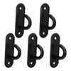 5pcs Ceiling Hook Pad Thickened Black Stainless Steel Baking Painting
