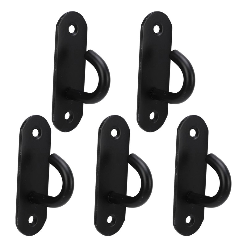 5pcs Ceiling Hook Pad Thickened Black Stainless Steel Baking Painting