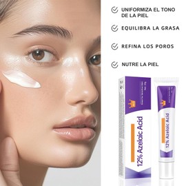 3PCS Crema Ácido Azelaico, Suero Ácido Azelaico, Suero Facial Ácido Azelaico 12%, Suero Facial Ácido Azelaico Ácido Hialurónico, 20g*3