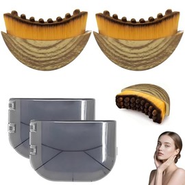 Lymphatic Drainage Brush 2PCS, Lymphatic Face Brush, Delicate and Skin-Friendly, Soft and Comfortable to The Touch