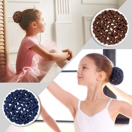 8 Pieces Ballet Hair Bun Cover for Girls Ballet ,InvisibleBallet Hair Net s for Bun ,Dance Hair Cover ,Hair Nets for Bun for Women Ballet Girls (Simple Style)
