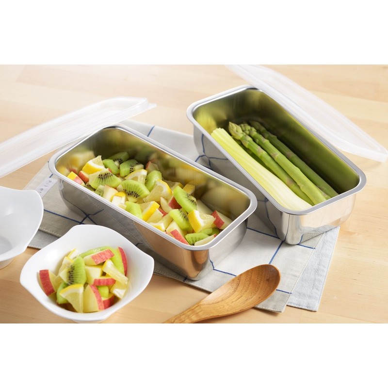 Stainless Steel Storage Container with Lid Slim, 2-Pack 1214841