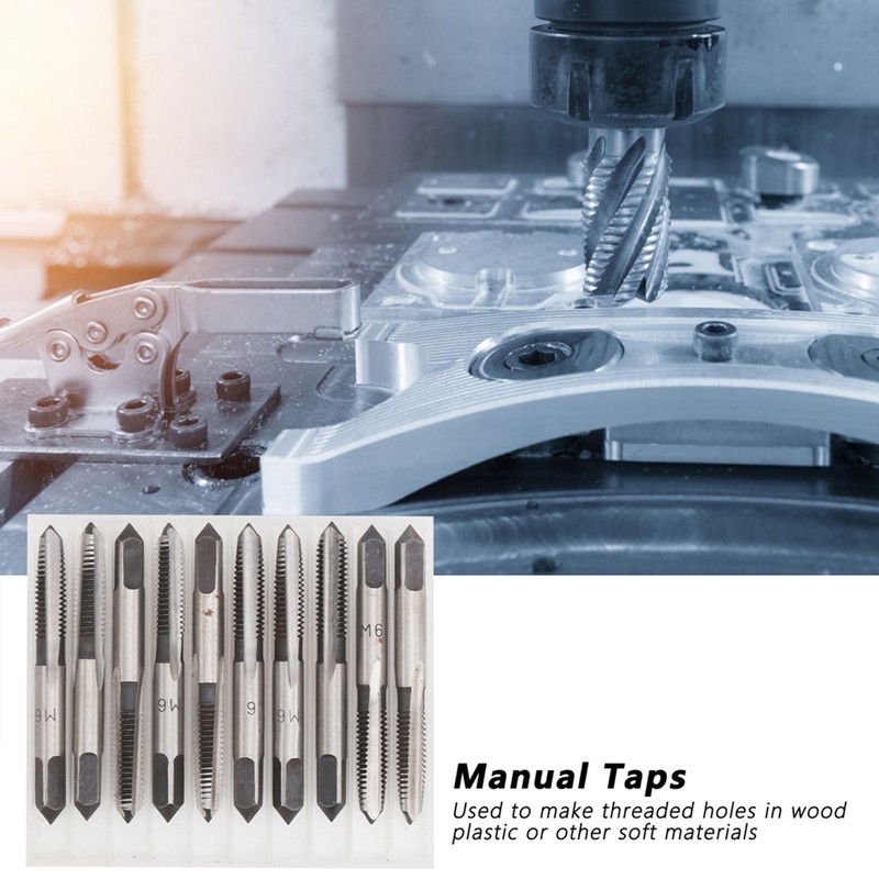 Metric Tap Carbon Steel Manual Straight Flute Screw Thread Industrial
