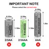 Henreepow 2/3AAA Solar Battery, 2/3AAA 400mAh Rechargeable Battery, 2/3AAA 1.2V
