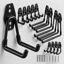 Heavy Duty Wall Mount Hook for Garage Storage – Iron Anti-Slip Organizer for Bikes, Ladders, Pipes & Garden Tools