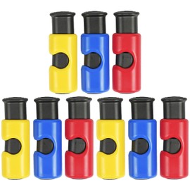 Set of 9 Bread Bag Clips - Cinch Non-Slip Grip EASY Squeeze & Lock - Features 3 Colors for Labeled Organizing!