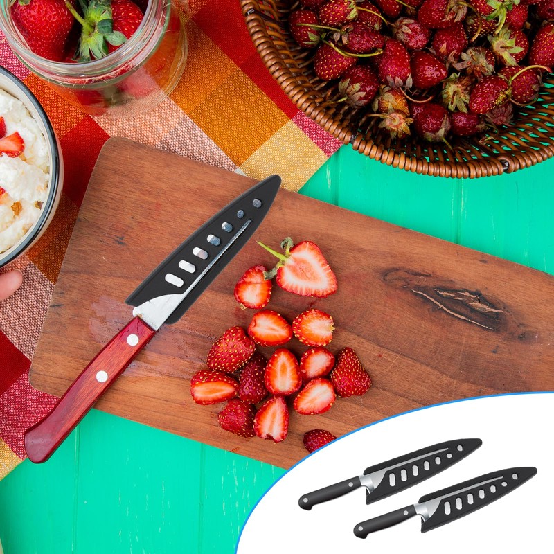 2 Pcs Kitchen Knife Sheath, Plastic Safety Knife Covers for