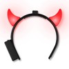 FlashingBlinkyLights Red Light Up Devil Horns Headband (Set of 12)