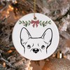 Minimal Dog Christmas Ornament:_#26 Bulldog