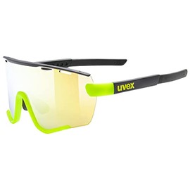 uvex Sportstyle 236 Set - Sports Sunglasses for Men and Women - Anti-Fog Technology - incl. Interchangeable Lenses - Black Yellow Matt/Yellow - One Size
