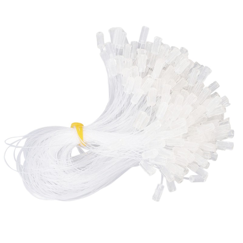 200pcs Invisible Fishing Line Elastic Wire for Hair Extensions Transparent