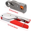 Taiss Coax Cable Crimper Tool Kit with 20 PCS F