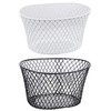 Small Metal Rectangular, Oval and Round Wire Baskets with or