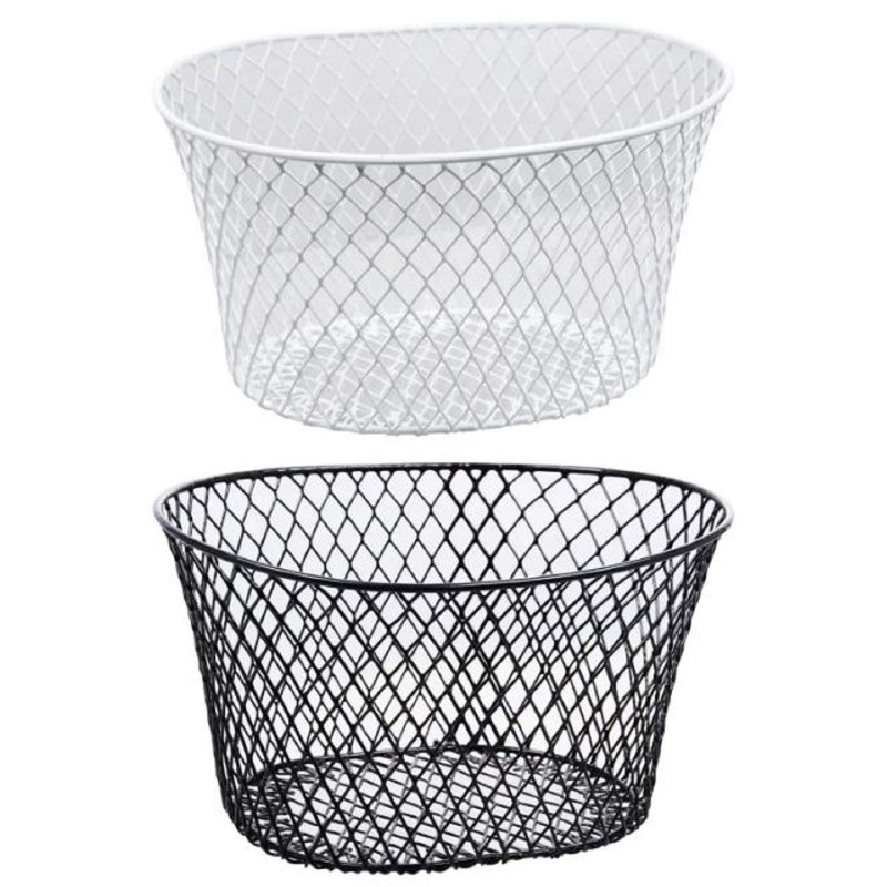 Small Metal Rectangular, Oval and Round Wire Baskets with or