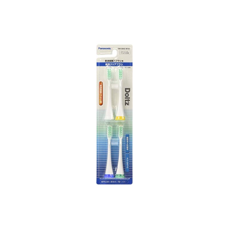 Panasonic EW0943-W Doltz Interdental Clear Brush, Set of 4, White