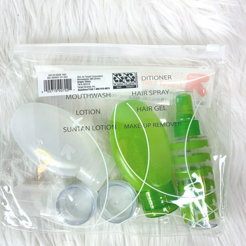 Up&Up New Travel Containers Kit TSA Compliant 6 Pack Labels