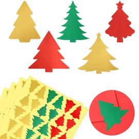 Christmas Envelope Seal Stickers Tree Labels for Xmas Greeting Cards 120PCS
