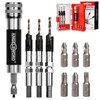 ANGELSWORD Countersink Drill Bit Set with Flip Drive for Wood,