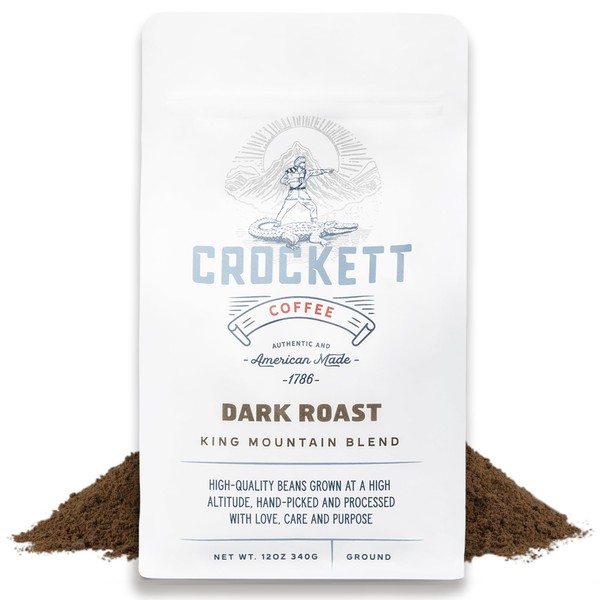 Crockett Dark Roast Ground Coffee – Bold Dark Roast Ground