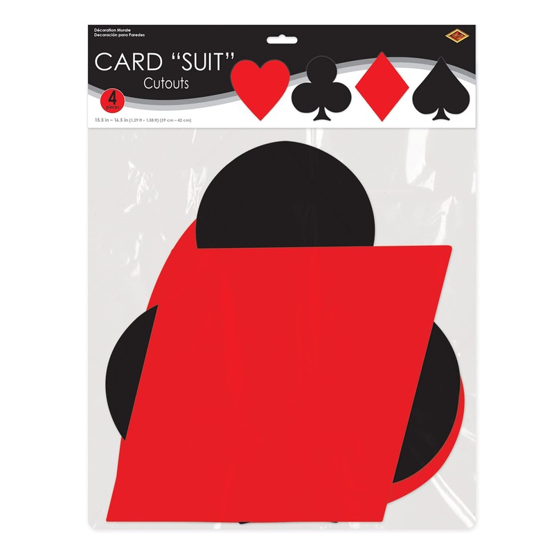 Beistle Card Suit Cutouts