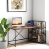 COSTWAY 59 Inch L-Shaped Computer Desk, Large Reversible Corner Desk