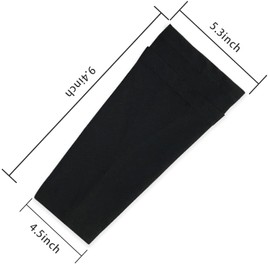 SZXMDKH Football High Elastic Sleeves, Youth Boys Girls Shin Pad Sleeves for Football Games(Black), M