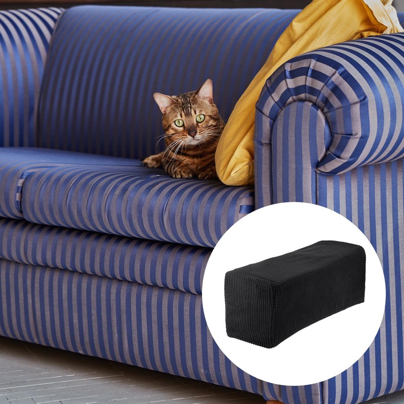 sourcing map 2pcs Stretch Armrest Covers for Chairs/Sofas, Couch Arm