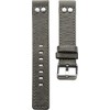 Oozoo Leather Watch Strap with Pin Buckle Grey/Rivet 24 mm,
