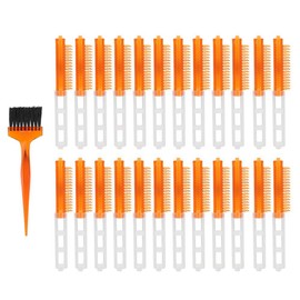 Wavy Curly Hair Roller Fluffy Perm Rod Perm Bar Hairdressing Tool (Transparent Orange Type 13)