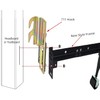 2Pcs 711 Bolt on to Hook on Bed Frame Conversion